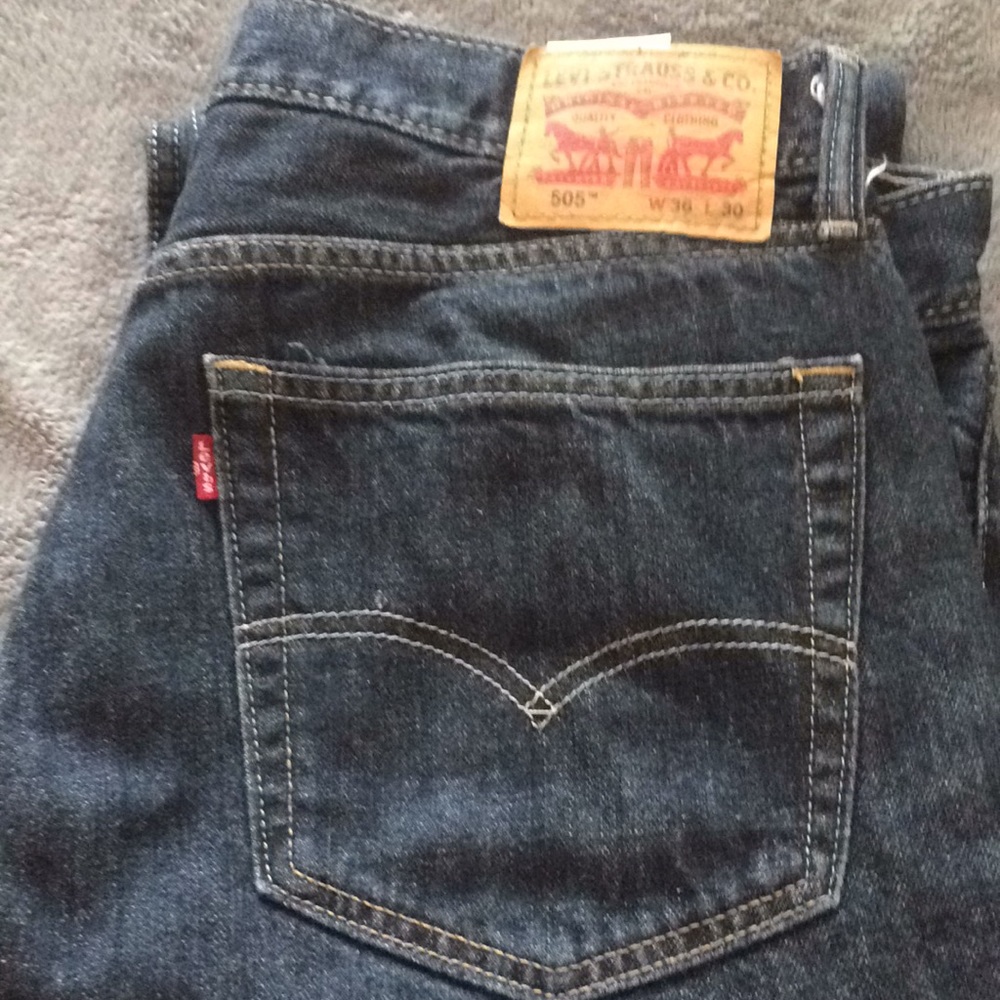 Levi's 505 blue jeans